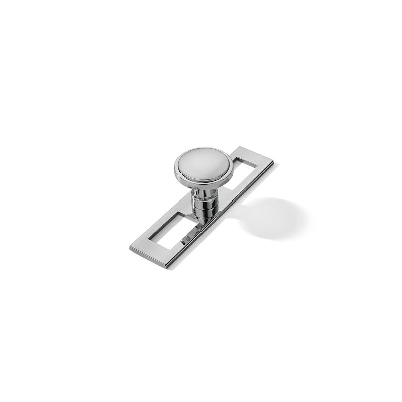 khtumeware 5 Pack 1-1/4 Inch Brushed Nickel Cabinet Knobs Backplate