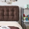 Rainha - Ultra Thick Tufted College Headboard - Dark Brown