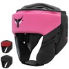 Mytra Fusion Black-90 Boxing Head Gear, Black/Pink, L