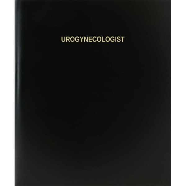 BookFactory Urogynecologist Log Book/Journal/Logbook - 120 Page, 8.5"x11", Black Hardbound