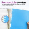 Large Spiral Lined Notebooks for Work With Removable Dividers &