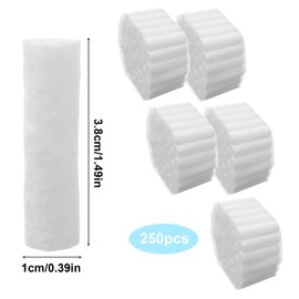 FUIPVGI 250 Stück Zahnärztliche Wattebäusche Dental Cotton Rolls Dental Gaze Rollt Zahngaze Hochsaugfähige Wattebausch Wattepads für Zahnärzte Nasenstöpsel für Blutige Nase Zähne Mund (Weiß)