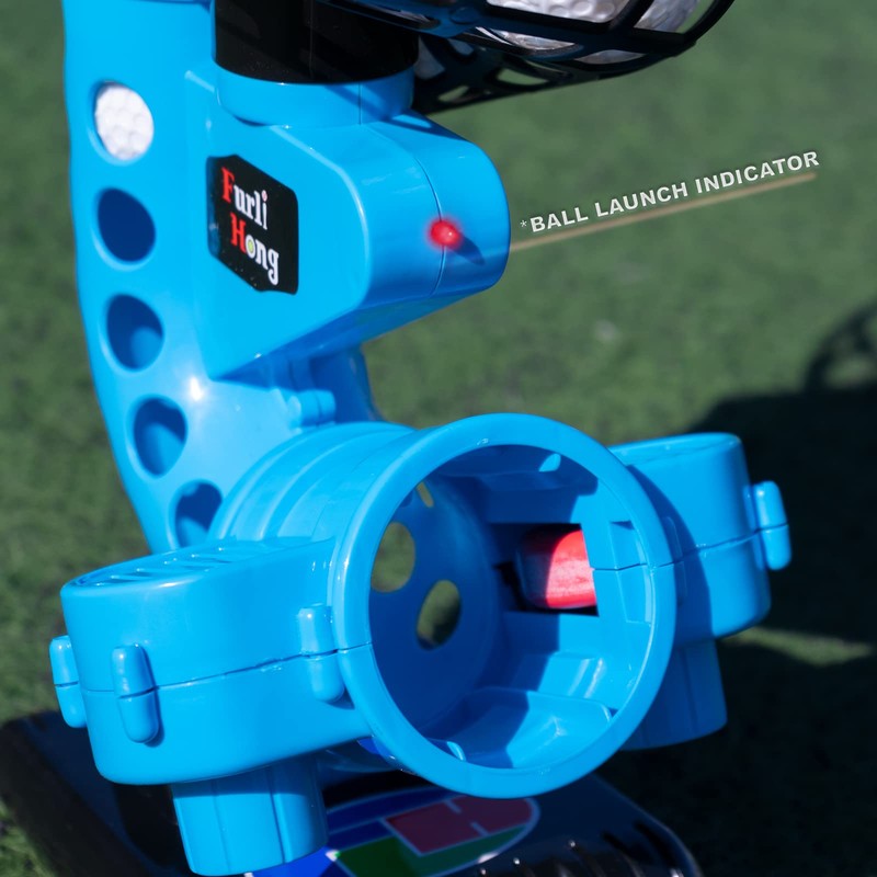 Furlihong 380BH Baseball Pitching Machine, Battery Powered, Angle Adjustable, Comes