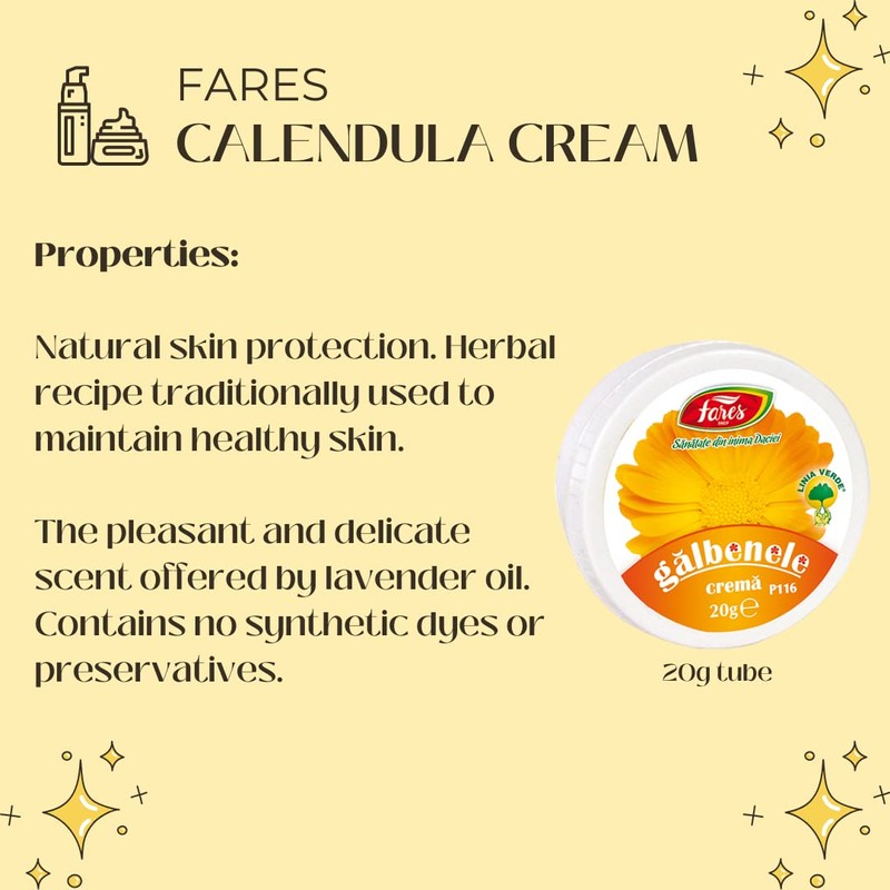 Fares Calendula Ointment - Natural Calendula Cream, Wound & Cuts