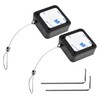 Focmkeas 2 Pcs Retractable Remote Control Cable Tether Lock Remote