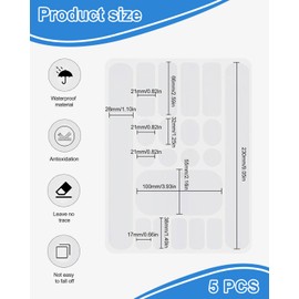 FUGLUS Pack of 5 Bicycle Frame Protection Carbon Stickers, Bicycle Protective Film, Frame Protection Film Bicycle, Bicycle Protection Paint Damage Frame Sticker, Protective Film Bicycle Frame for