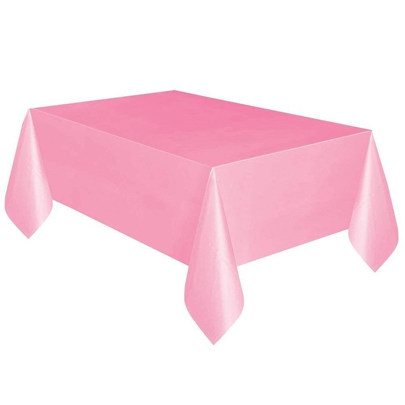 Unique Party Plastic Rectangular Short Fold Table Cover - 54”