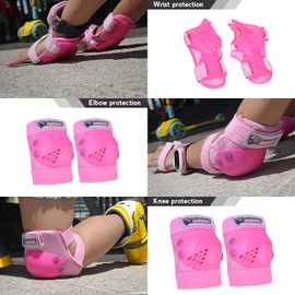 SOHOUR HOME Kids/Youth Knee Pads Elbow Pads Wrist Guards Protective Gear Set for Kids Roller Skates, Inline Skating, Cycling, BMX Bike, Skateboard, Scooter Riding And Outdoor Extreme Multi-Sports