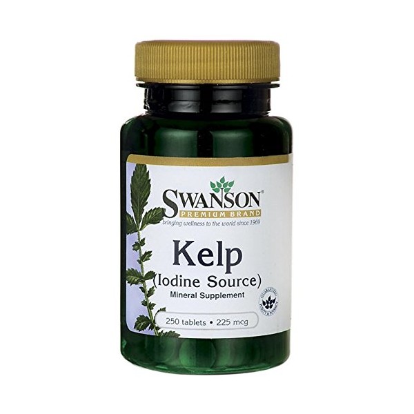 Kelp (Iodine Source) 225 mcg 250 Tabs - Swanson Premium