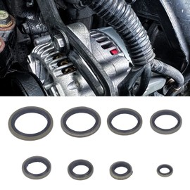 Pissente 110 Pcs Bonded Seal Dowty Washer Rubber O Ring Metal Sealing Washer M6-M20 Assortment for High Temperature Industry