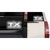 Houston TX USA Reflective Sticker Decal