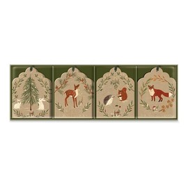 Molly & Rex Woodland Christmas Gift Tag Set of 16 (31970)