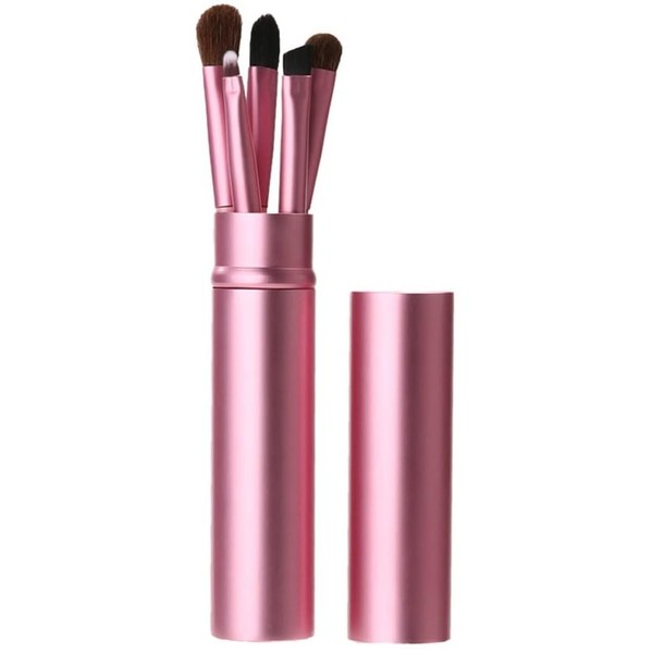 5-Piece Set of Travel-Ready Portable Mini Makeup Brushes for Eyes