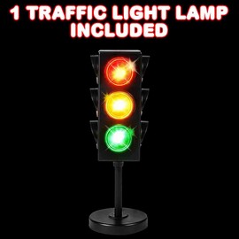 ArtCreativity Traffic Light Table Lamp for Kids, 1 PC, Bedside Lamp with Color Changing LEDs, Cool Nightlight for Girls and Boys, Decorative Lamp for Living Room, Bedroom, or Playroom, 11 Inches