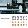 52Pcs 3D Printer Nozzle Stainless Steel Brass with Cleaning Tool
