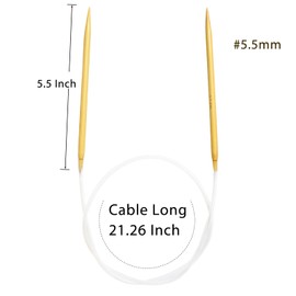 KoovDem Crochet Needles, and Knitting Accessories with Double Pointed Knitting Needles, Bamboo Knitting Needles, and Cable Included