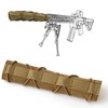 RALSPEC Tan Khaki Tactical Airsoft Suppressor Moderator Cover Muffler Baffler