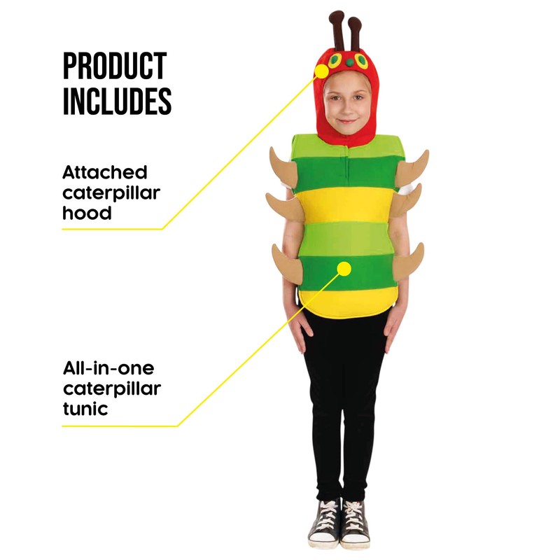 Fun Shack Child Caterpillar Costume - AGE 8 - 10