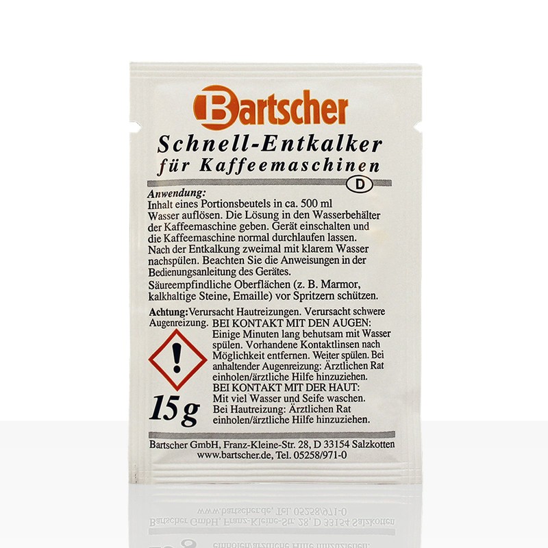 Bartscher Schnell-Entkalker für Kaffeemaschinen 30x 15g - 190065