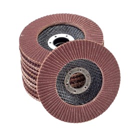 10 flap discs, diameter 115 mm, grain 60, brown, professional quality, for metal and wood, for angle grinders, flap discs, sanding mop, lamellar discs, sanding discs, grinding discs