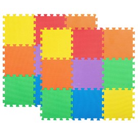 18 Piece Children Play Mat – 29.5X 29.5cm Comfortable Cushiony Foam Floor Puzzle Mat for Kids & Toddlers