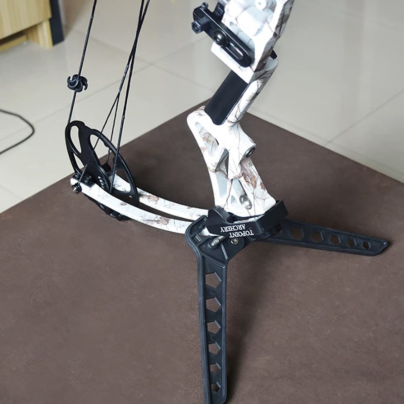 ANCLLO Folding Portable Compound Bow Stand Holder Rack Bracket for