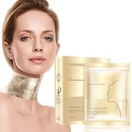 Mascarilla Cuello, Mascarilla Antienvejecimiento de Colágeno para el Cuello, Neck Firming Mask Almohadillas Antiarrugas para el Cuello, Mascarilla para el Cuello para el Cuidado del Cuello, Hidratante