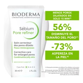Bioderma Sebium Pore Refiner 30ml Tipo Piel Mixta Grasa Todo Día Noche