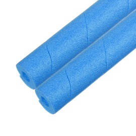 M METERXITY Pack of 2 Pipe Insulation Foam Tube, 25 mm (2/32 Inch) ID 60 mm OD 25 Inch Foam Pipe Protective Cover, Multi-Purpose Soft Foam Hose for Ice Rink, Bumper/Handle [Blue]