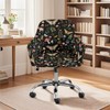 Cugasmaru Mushroom Office Chair Covers Stretchable-Slipcovers for Swivel Club Chairs