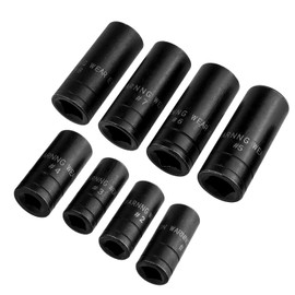 Bestgle 8Pcs Tap Sockets Set, 1/4" and 3/8" Drive Wrench Conversion Tap Socket Head Adapter Electric Screwdrivers Wrench Accessories ﻿