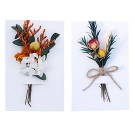 Kisstta 2x Geburtstagskarte, Geburtstagskarte Frau, Geldgeschenk Geburtstag DIY inklusive Trockenblumen und Juteband, Geburtstagskarte Lustig für Freundin, birthday card, Geburtstagsgeschenk