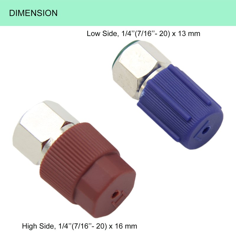 R12 to R134a Conversion Kit, (8Pcs) R12 to R134a Retrofit