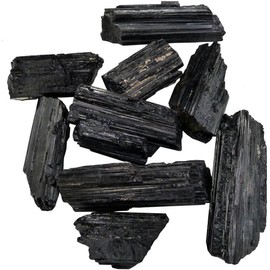 Black Tourmaline Cathedral Uncut 4 to 5 cm Natural Stone from Brazil Ideal for Lithotherapy - 1 Piece