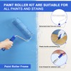 27 PCS Paint Roller Kit with Extension Pole, 4" &
