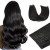 HOTBANANA Seamless Clip in Hair Extensions 16 inch 130g 7pcs