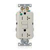 Leviton 20A-125V Extra-Heavy Duty Hospital Grade Tamper-Resistant Duplex Self-Test GFCI