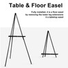 Falling in Art 65" A-Frame Tripod Easel Stand, Wooden Display