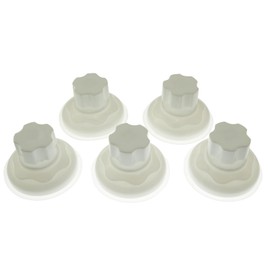 YTgilo 5PCS Rotating Suction Cup with Screw Nut and Bolt 6.5cm Manual Adjustable Rotating Suction Cup Bathroom and Kitchen Shelf Accessories Adheres to Windows Mirrors Glass and Metal Surfaces