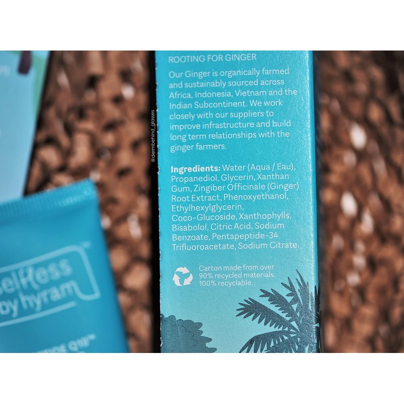 Selfless by Hyram Peptide Q10 and Ginger Daily Defense Antioxidant