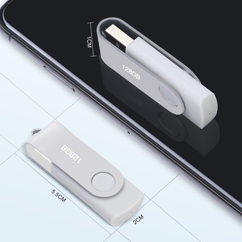 USB Stick 128 GB, USB 2.0 Stick 2.0 Memory Stick