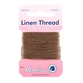 Hemline 100% Linen Thread 10m – Extra Strong Mending Yarn for Hand Sewing, Garment Repair, Customization & Craft Projects, Saddlery, Canvas, Upholstery, DIY, Stitching.