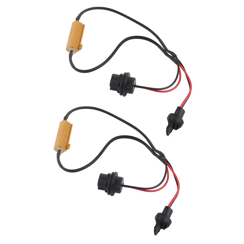7440 T20 50W8RJ Hyper Flash Fix Error Free Wiring Adapters