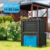 Azaeahom Garden Compost Bin 80 Gallon (300L) Large, Outdoor Composter