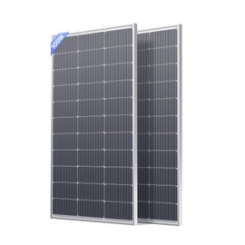 Callsun 200W Solar Panel, 2Pcs 12V 100 Watt Solar Panel, Over-Power Design, High Efficiency Monocrystalline PV Modules,Ideal for RV, Trailer, Camper, Marine, Rooftop,Home, Farm, Off-Grid (2PCS 100W)