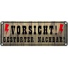 vianmo Tin Sign 27 x 10 cm "Vorsicht gestörter Nachbar