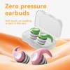 Silicone Noise-Canceling Earplugs, Comfortable Reusable for Sleep, Travel, Work, Concerts,