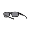 Oakley Men's Chainlink OO9247-15 Polarized Rectangular Sunglasses, Matte Black, 57