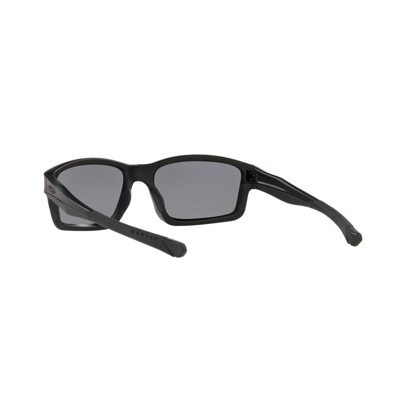 Oakley Men's Chainlink OO9247-15 Polarized Rectangular Sunglasses, Matte Black, 57