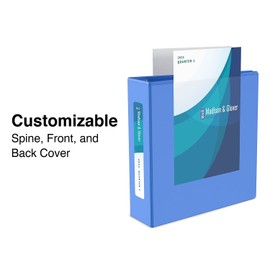 Staples 82695 Heavy Duty 1-Inch 3-Ring View Binder Periwinkle (24668)